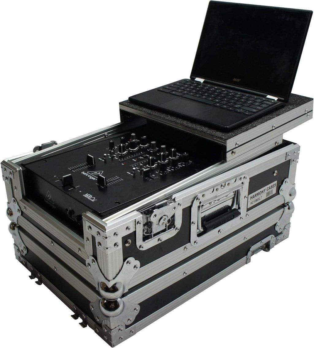 Harmony Audio HC10MIXLT Flight DJ Laptop Glide 10' Mixer Custom Case Compatible with Numark M2