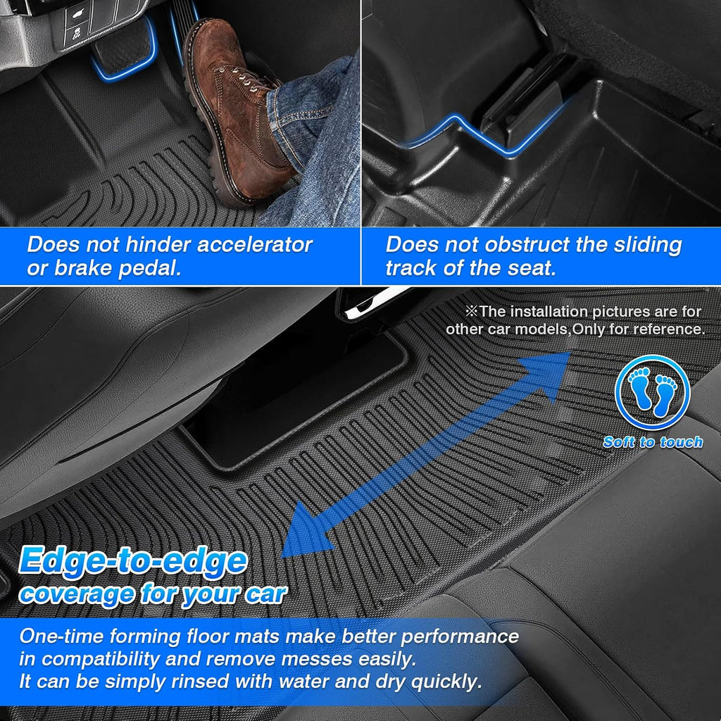 Aviator Floor Mats - Car Mats for Lincoln Aviator 2020-2025, All Weather Floor Mats and Cargo Liner for Aviator Accessories, Heavy Duty Rubber Mats, Car Accessories