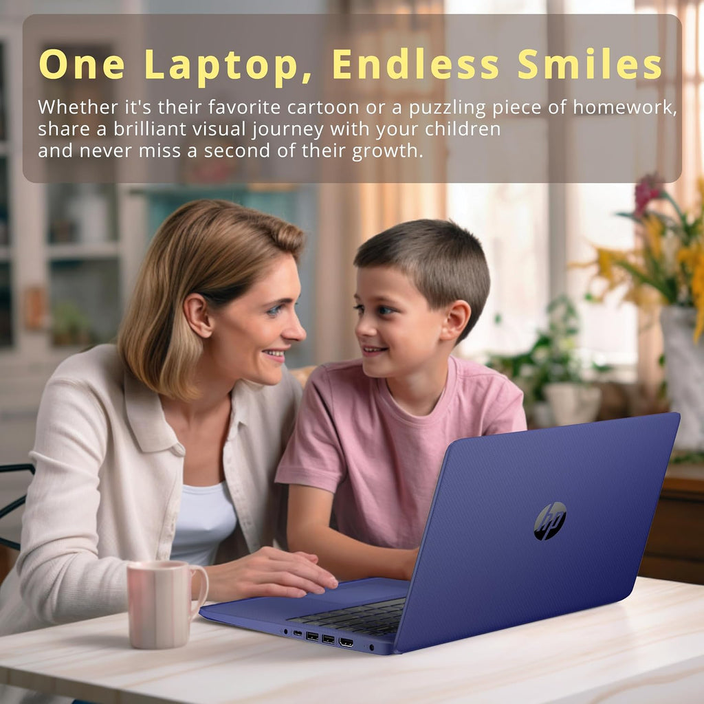 HP Stream 14' Micro-Edge HD Touchscreen Laptop, Intel Celeron N4020, 16GB RAM, 64GB eMMC, Wi-Fi 5, Bluetooth, Windows 11, Blue (Renewed)