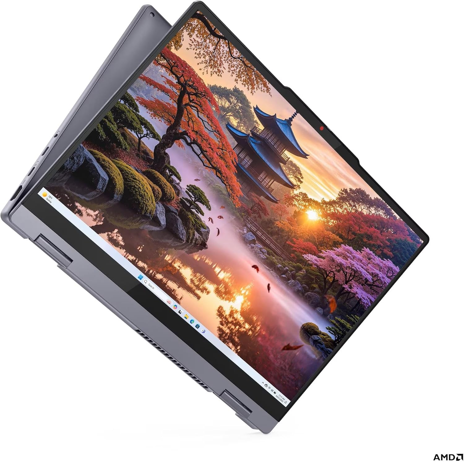 Lenovo IdeaPad 5 2-in-1 with AMD Ryzen AI 7 350 Processor, 14' WUXGA IPS Touchscreen Display, 16GB LPDDR5X Memory, 512GB Storage, Digital Pen, Wi-Fi 7, FHD IR Hybrid Camera, and Win 11 Home