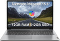 Lenovo IdeaPad 1i 15.6' HD Laptop (12GB RAM, 512GB SSD + 128GB eMMC, 1-Year Microsoft Office 365, Intel Celeron N4500) for Student, Home, Business, Numeric Keypad, Wi-Fi 6, Win 11 Home in S