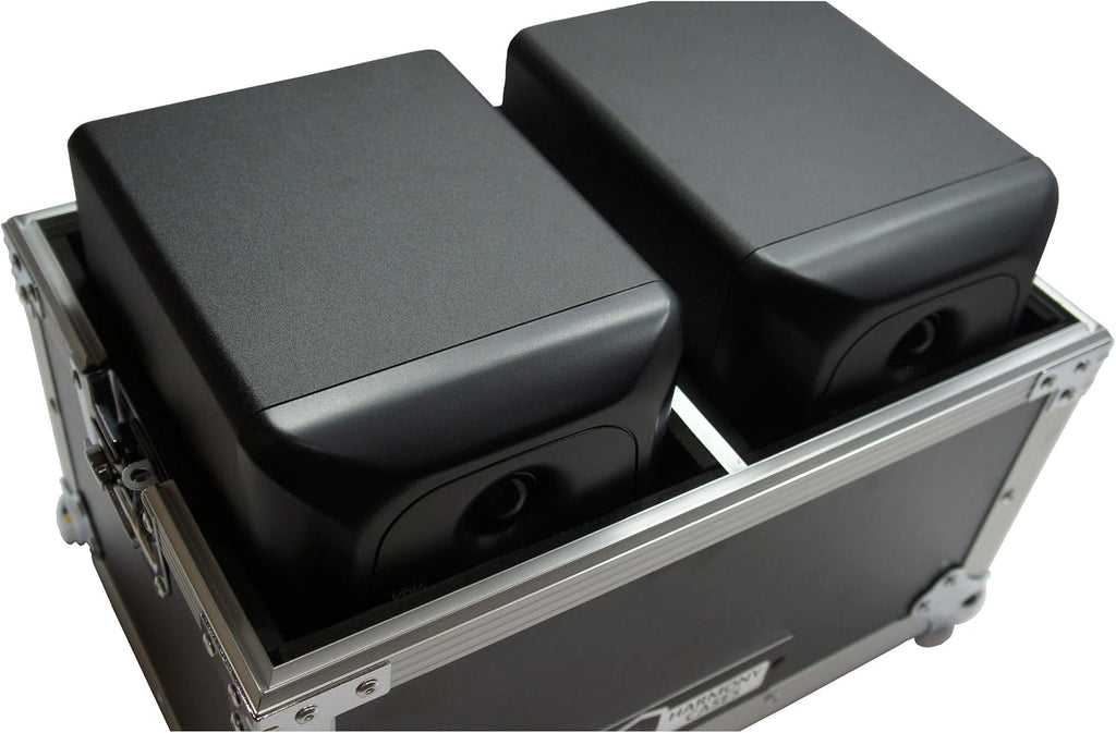 Harmony Audio HCSTUMON5 Flight Transport Road Custom Case Compatible with JBL LSR305 Monitors