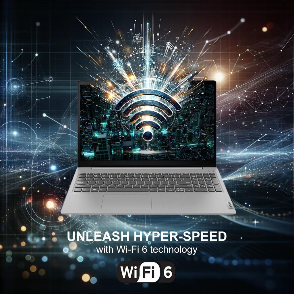 Lenovo 15.6' IdeaPad 1 Laptop | 12GB RAM | Dual Storage: 256GB SSD + 128GB eMMC | Wi-Fi 6 | USB-C | 1-Year Microsoft Office 365 | Intel Dual-Core | HD Display | Windows 11 | w/WOWPC Recovery USB