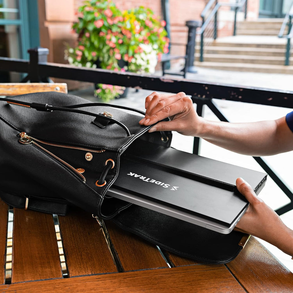 SideTrak Solo Pro 13' Freestanding Portable Monitor | 1080p LED .04' Thin | Kickstand | 10ms Response Time | 60Hz Refresh Rate | USB-C, Mini HD | 1.3 lbs. Travel Monitor