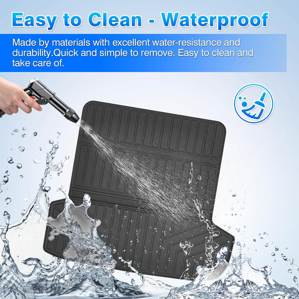 Ioniq 9 Floor Mats - Car Mats for Hyundai Ioniq 9 6 Seats 2025, All Weather Floor Mats and Cargo Liner for Ioniq 9 Accessories, Heavy Duty Rubber Mats, Car Accessories