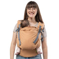 Boba X Baby Carrier Newborn to Toddler - Certified Hip Healthy, Micro-Adjustable Baby Carriers from Newborn - Breathable & Lightweight 100% Cotton Twill, Petite to Plus Size, 7-45 lbs (Linen Rye)