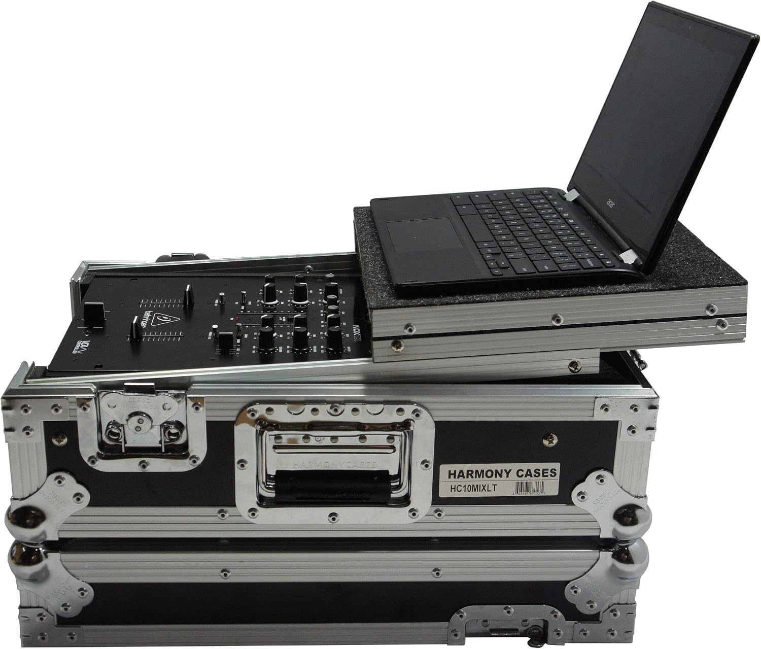 Harmony Audio HC10MIXLT Flight DJ Laptop Glide 10' Mixer Custom Case Compatible with Numark M2