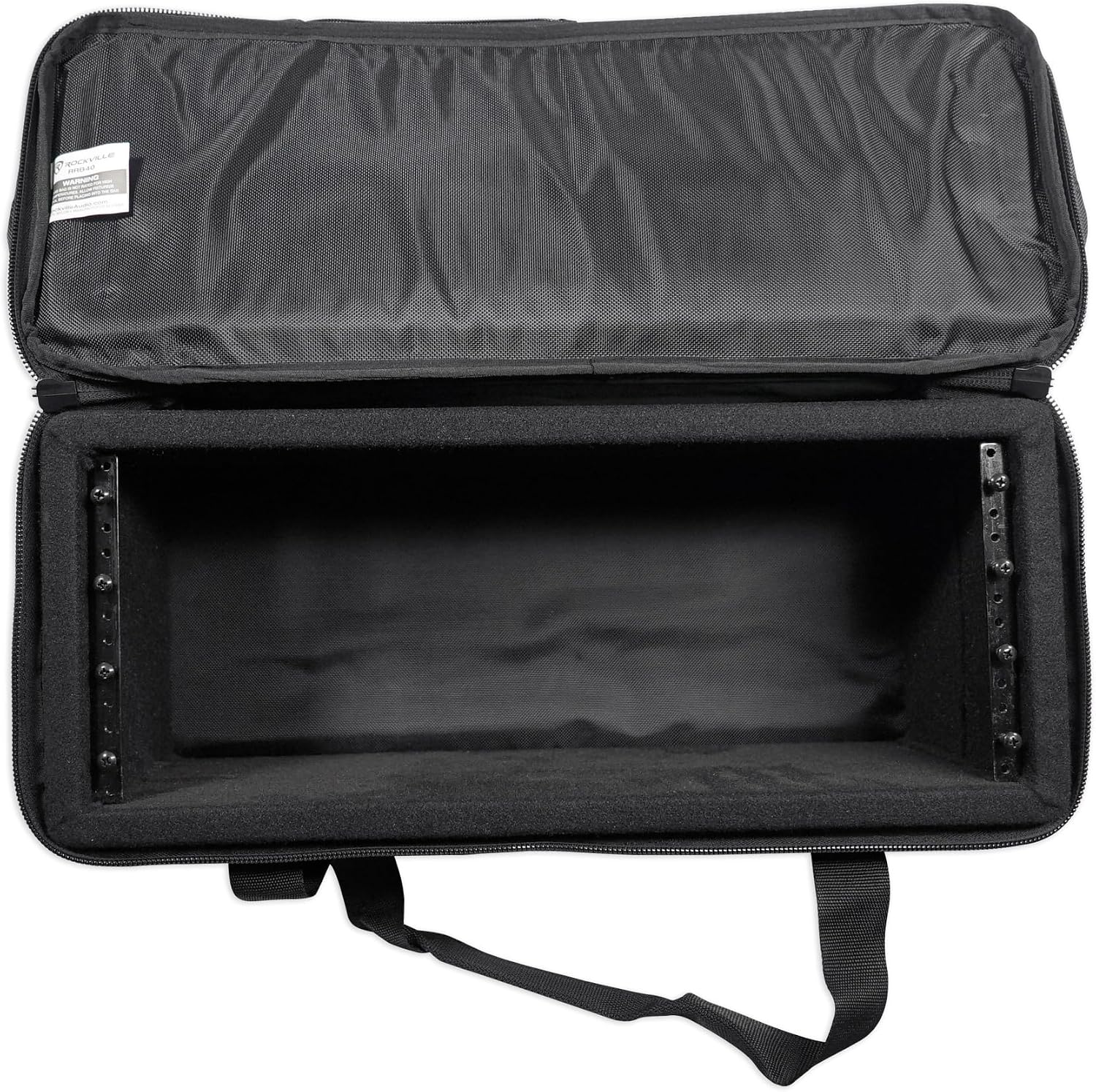Rockville ROCKFORCE Bundle: 384 Channel DMX Light/Fog Controller with MIDI Control, RRB40 4U Rack Bag with 12' Depth and Shoulder Strap, 2-Items