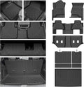 Floor Mats for 2015-2020 Chevy/Chevrolet Suburban & GMC Yukon XL 8 Seats, All Weather Cargo Liner for Suburban Accessories, Heavy Duty TPE Cargo Mats, Car Accessories