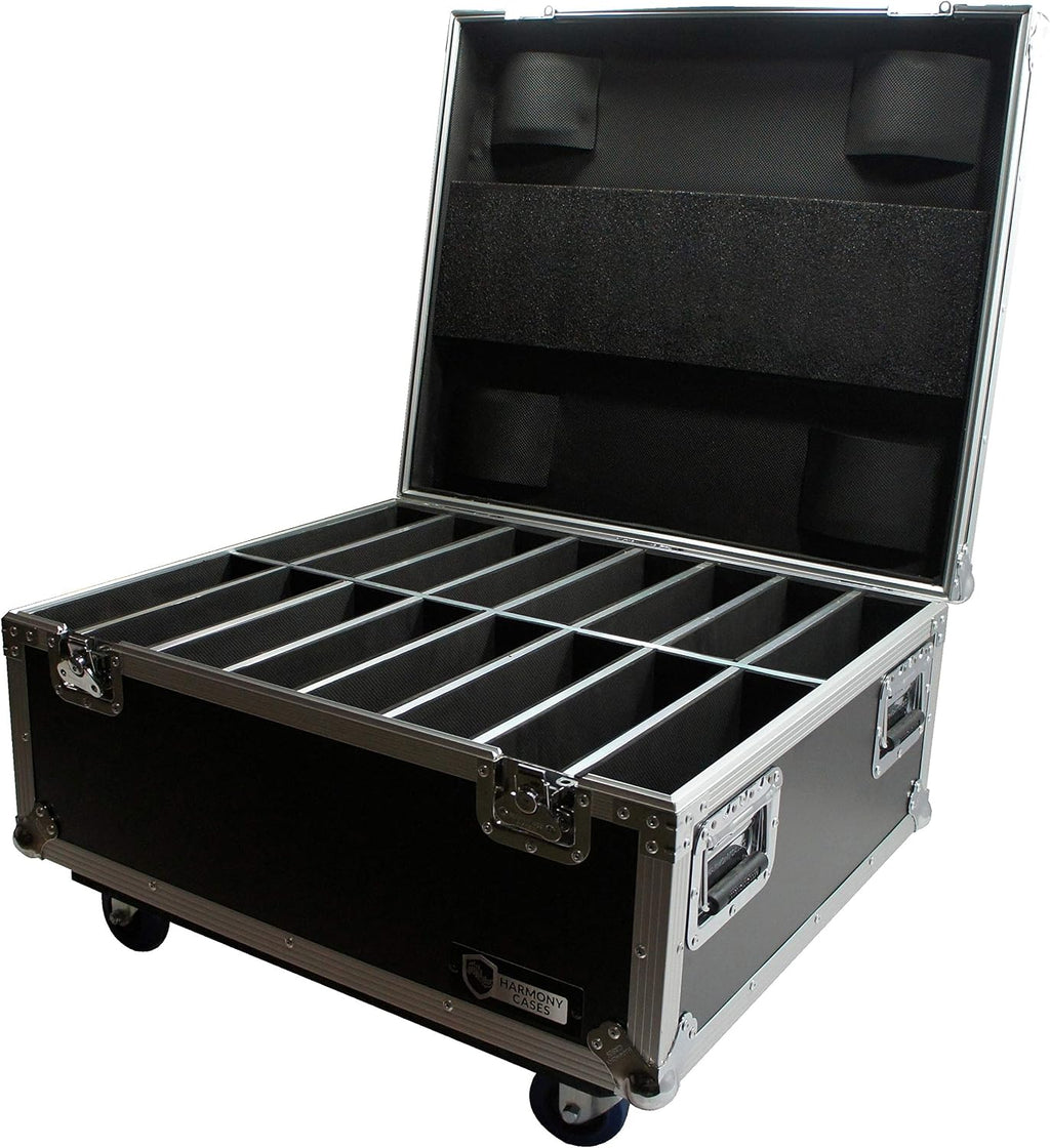 Harmony Audio Cases HC16SLIMPAR64 Light Flight Road Case Compatible with Chauvet SlimPAR 64 x 16