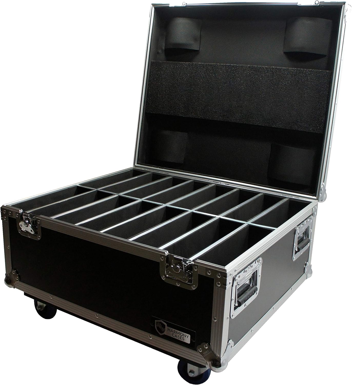 Harmony Audio Cases HC16SLIMPAR64 Light Flight Road Case Compatible with Chauvet SlimPAR 64 x 16