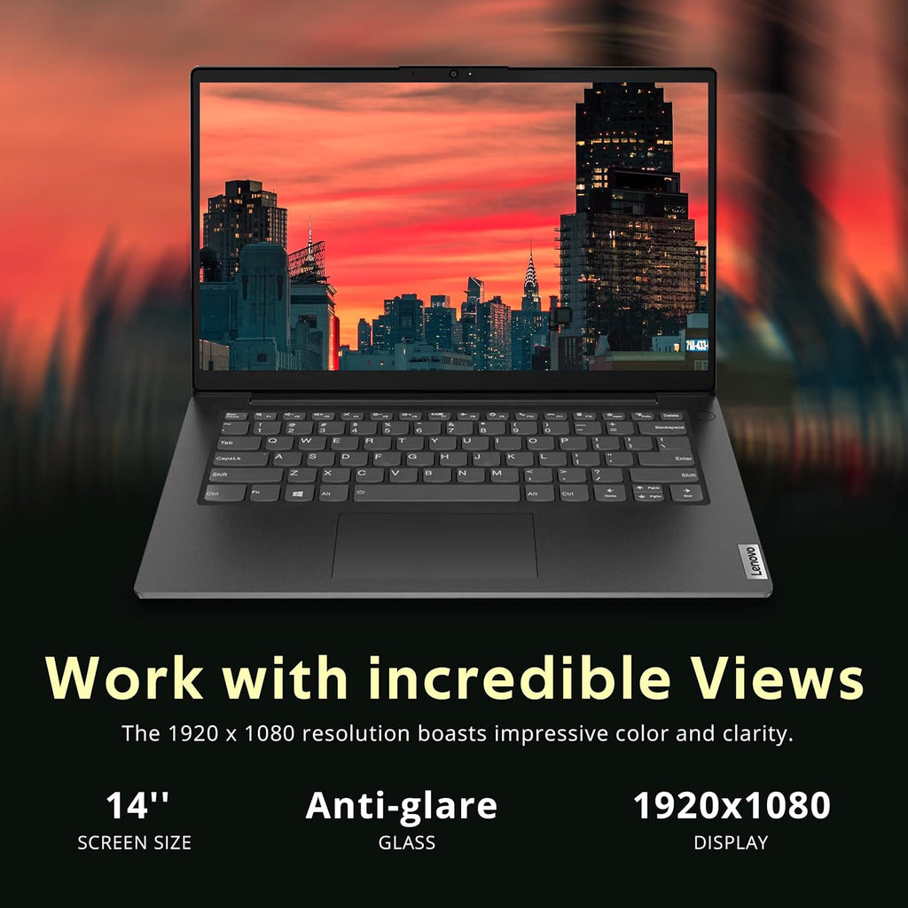 Lenovo V14 14' FHD Business Laptop, Intel i7-13620H, 40GB DDR4 RAM, 2TB Storage(1TB SSD+1TB Docking Station Set), ‎Intel UHD Graphics, 720p HD Camera, Wi-Fi 6, Windows 11 Pro, Black