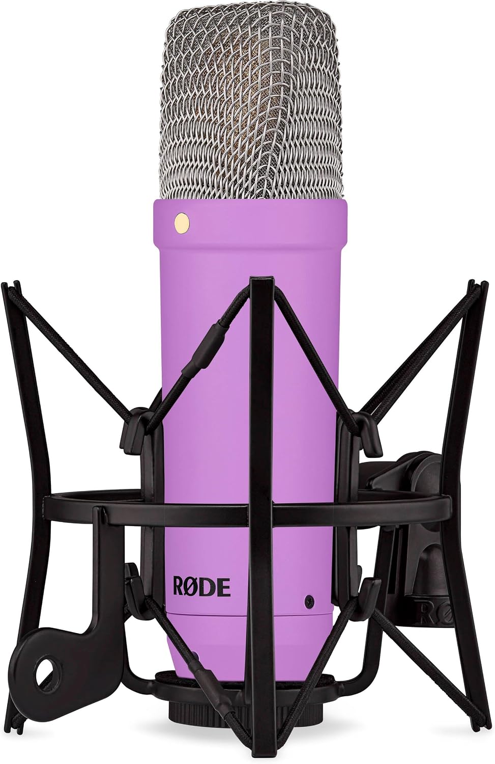 Rode NT1 Signature Series - Purple Condenser Microphone with SM6 Shockmount, Tripod Base Microphone Stand and Pop Filter
