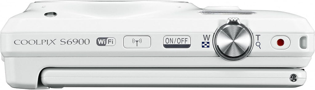 Nikon COOLPIX S6900 16MP Digital Camera with 12x Zoom, Natural White (International Version, No Warranty)