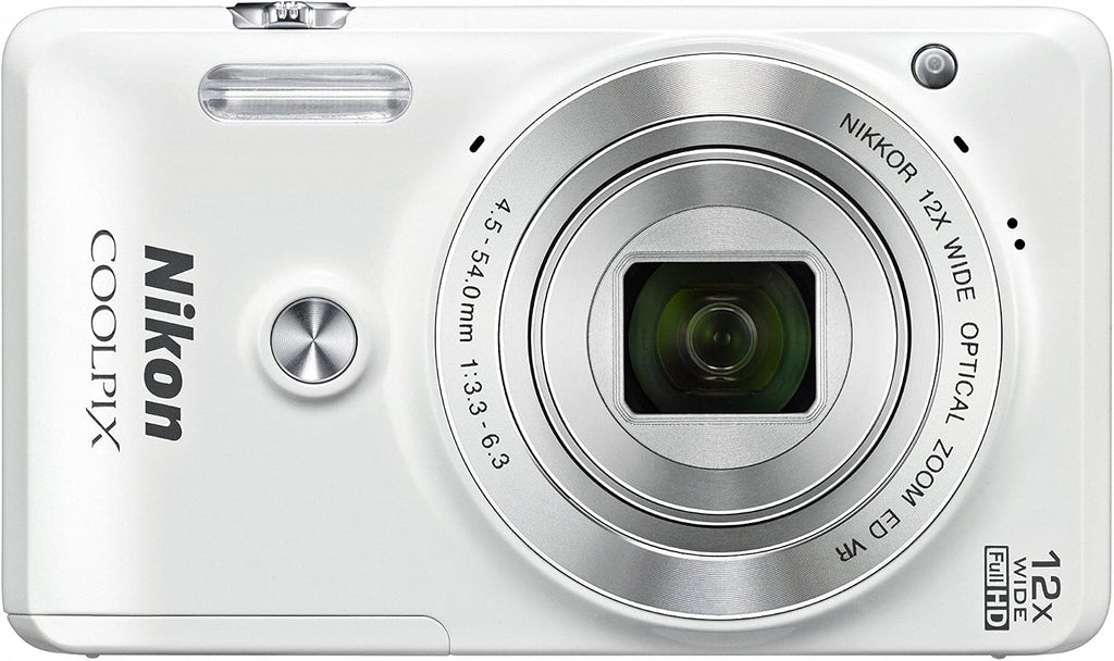 Nikon COOLPIX S6900 16MP Digital Camera with 12x Zoom, Natural White (International Version, No Warranty)