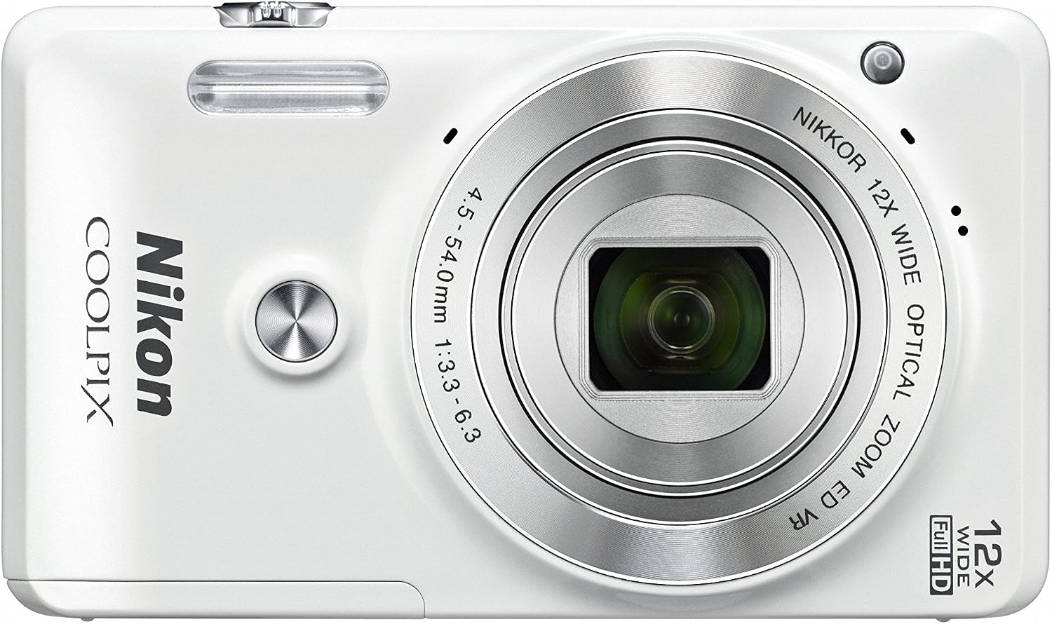 Nikon COOLPIX S6900 16MP Digital Camera with 12x Zoom, Natural White (International Version, No Warranty)