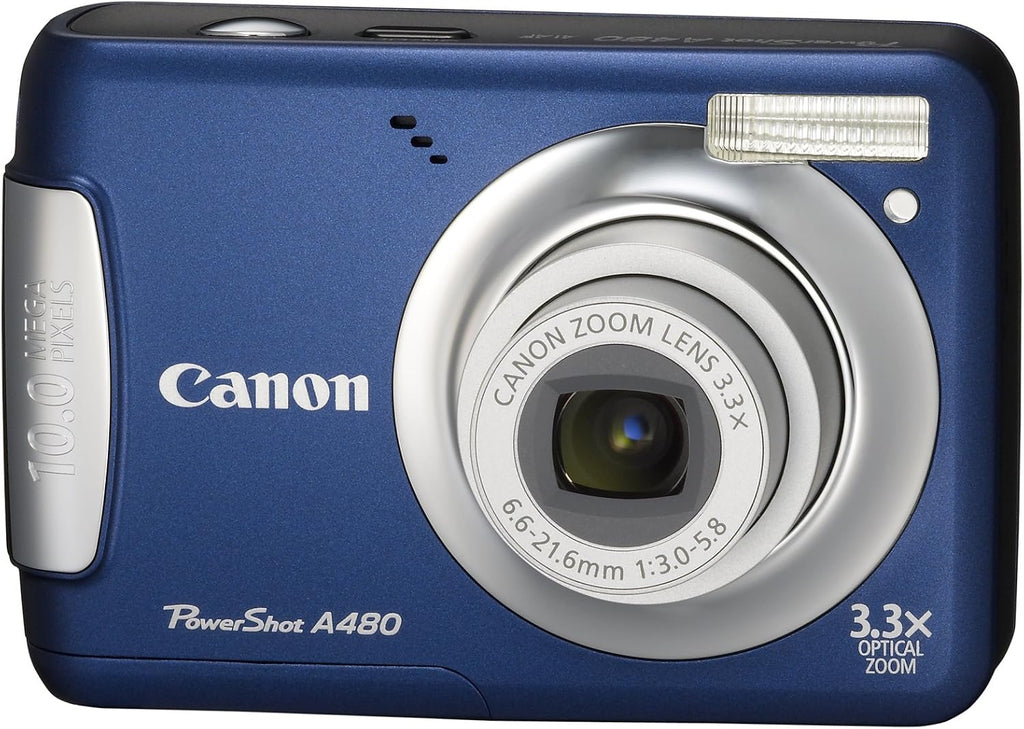 Canon PowerShot A480 10 MP Digital Camera with 3.3x Optical Zoom and 2.5-inch LCD (Blue)