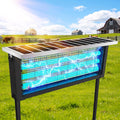 Large Solar Bug Zapper with High Powered for 4000 sq.ft, Powerful Outdoor Mosquito Zapper, Rechargeable Electric Fly Zapper for Patio Garden Backyard RV Camping Swimming Pool Pest Control