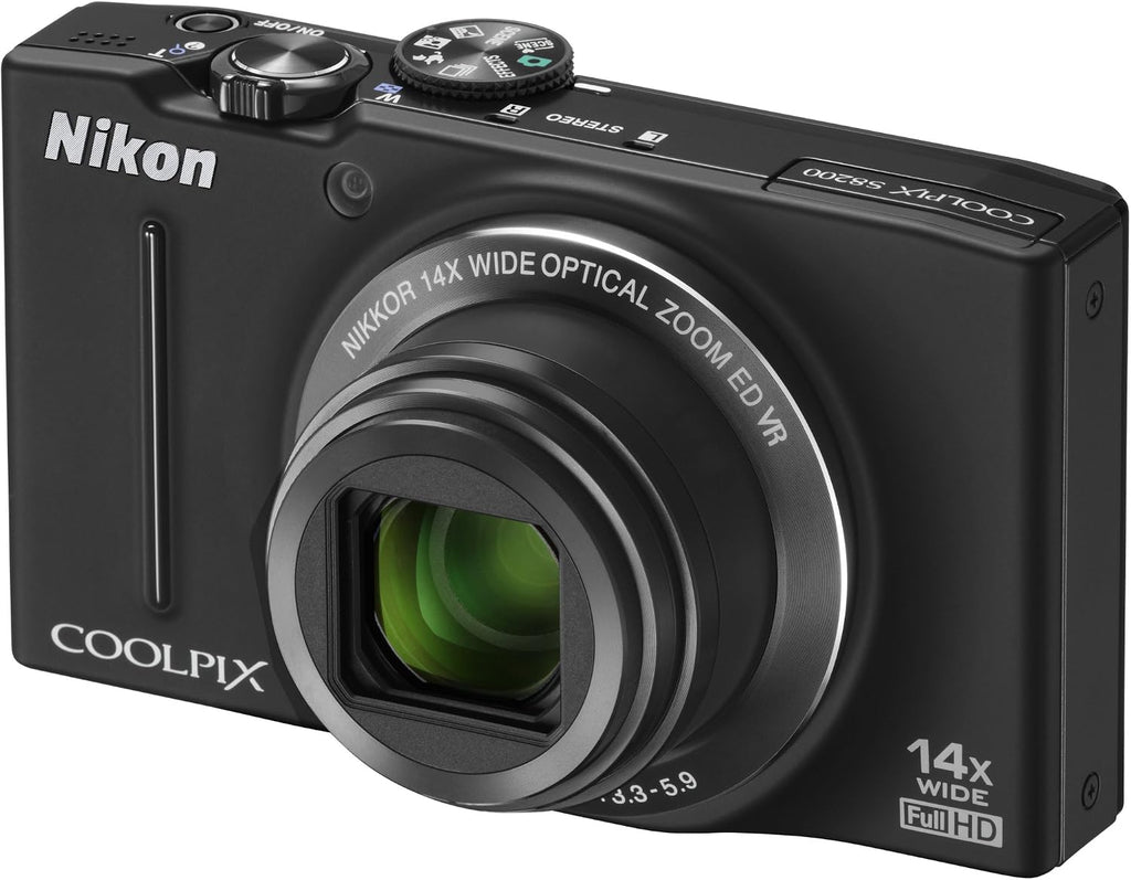 Nikon Coolpix S8200 16-Megapixel Digital Camera Black