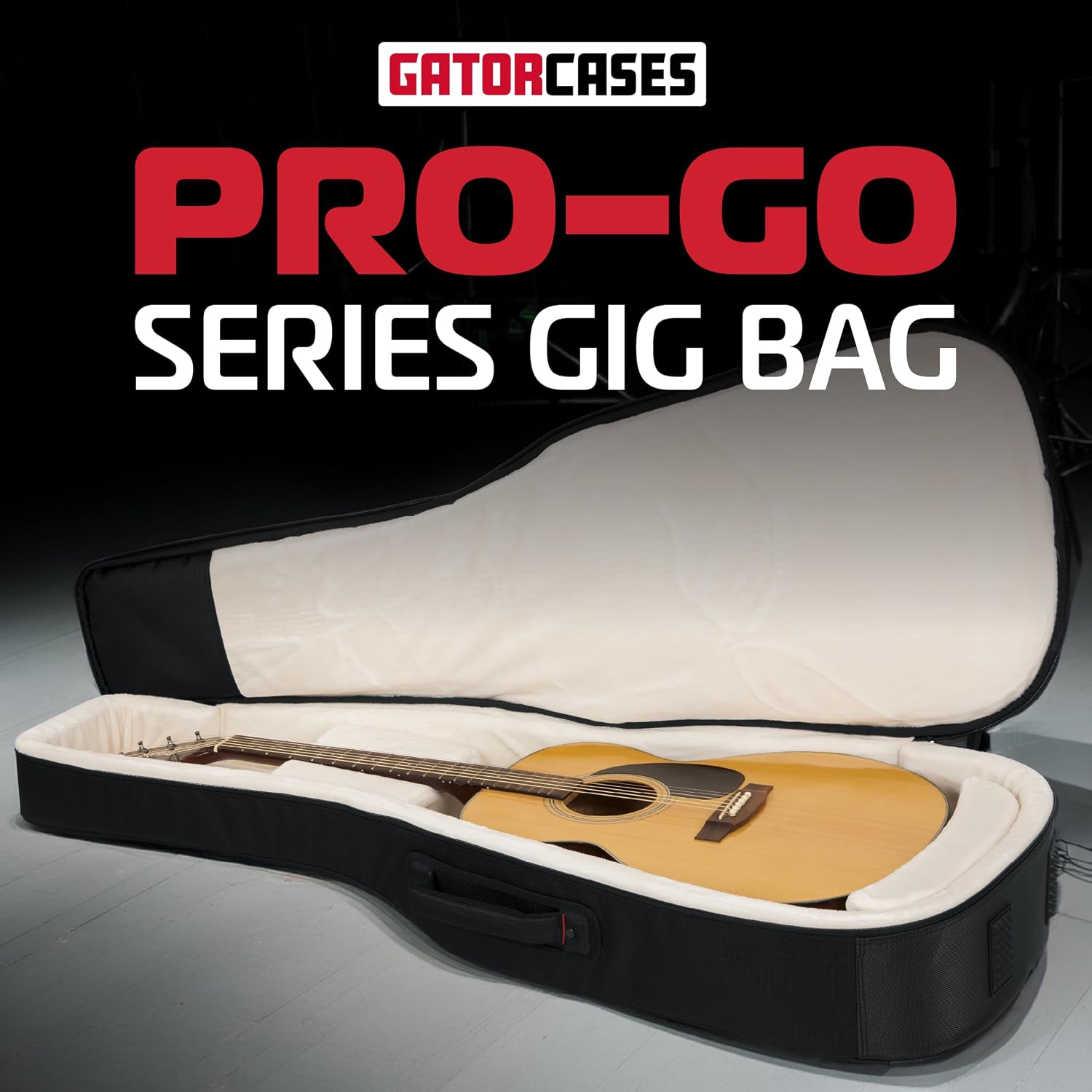 Gator Cases Pro-Go Series Ultimate Guitar Gig Bag, Fits Acoustic Guitars (G-PG ACOUSTIC)