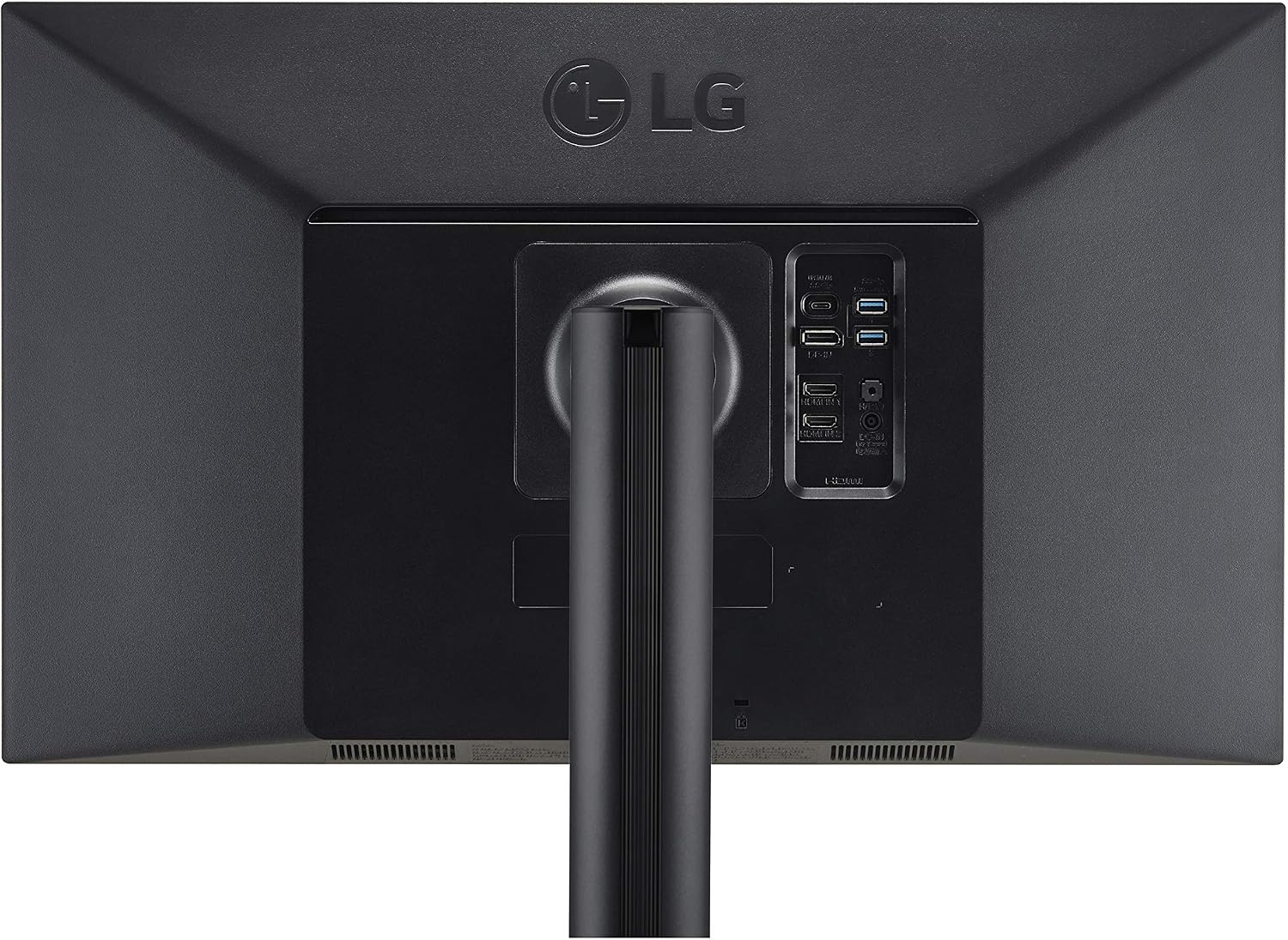 LG 27UN880-B Ultrafine Monitor 27' UHD (3840 x 2160) IPS Display, sRGB 99% Color Gamut, VESA DisplayHDR 400, USB Type-C, Ergo Stand - Black