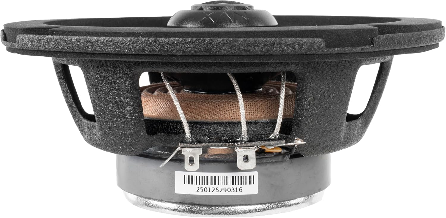 NVX® XFHD6F Premium 6.5' Motorcycle Speakers, 600W Peak (300W RMS), 2-Ohm Front Fairing Coaxials with 1' Titanium Tweeters, Waterproof, Plug-and-Play Upgrade for Harley-Davidson Touring 2014 up (Pair)