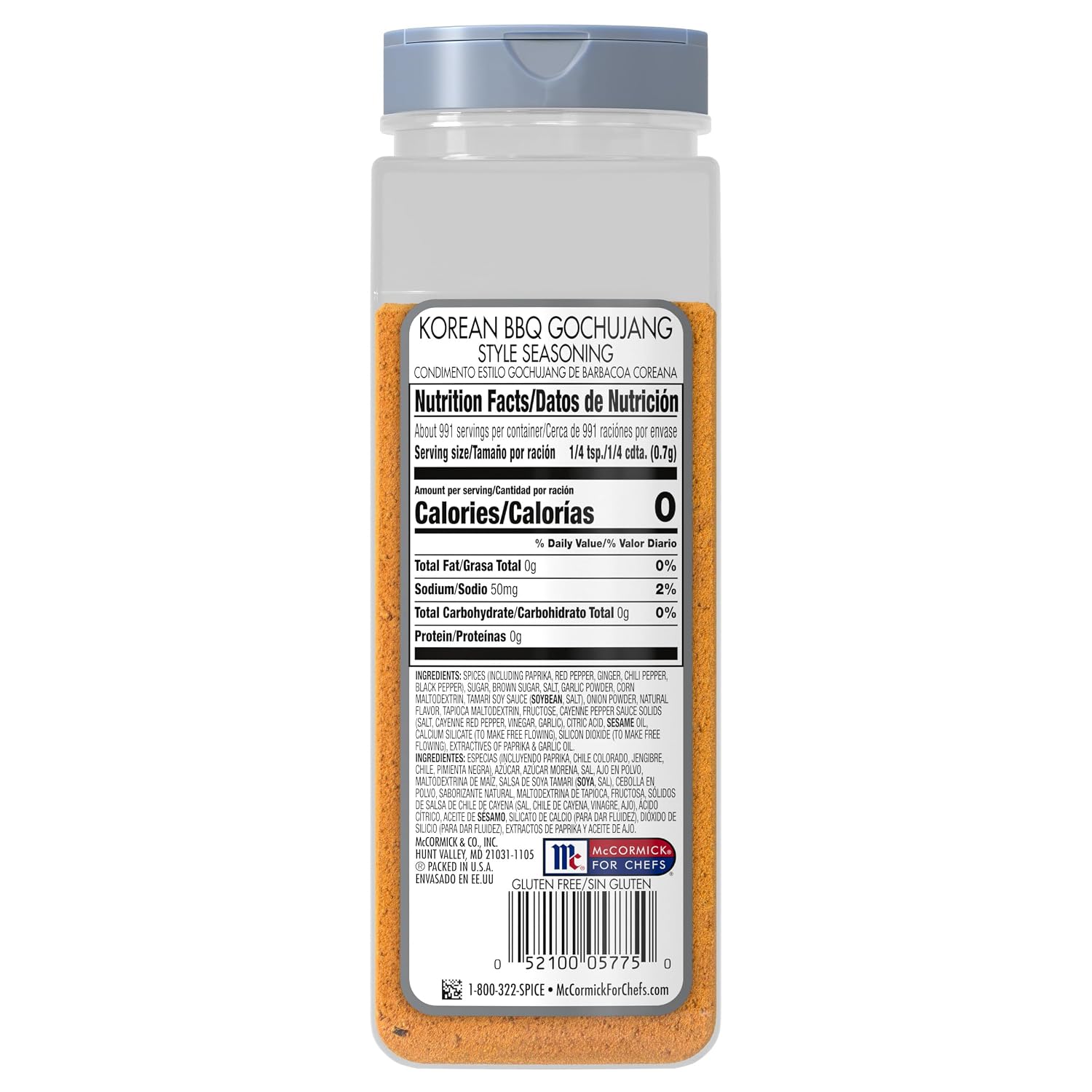 McCormick Culinary Seasoning, Korean BBQ Gochujang Style, No MSG Added, Gluten Free, For Culinary & Professional Kitchens, 24.5 oz (Pack of 6)