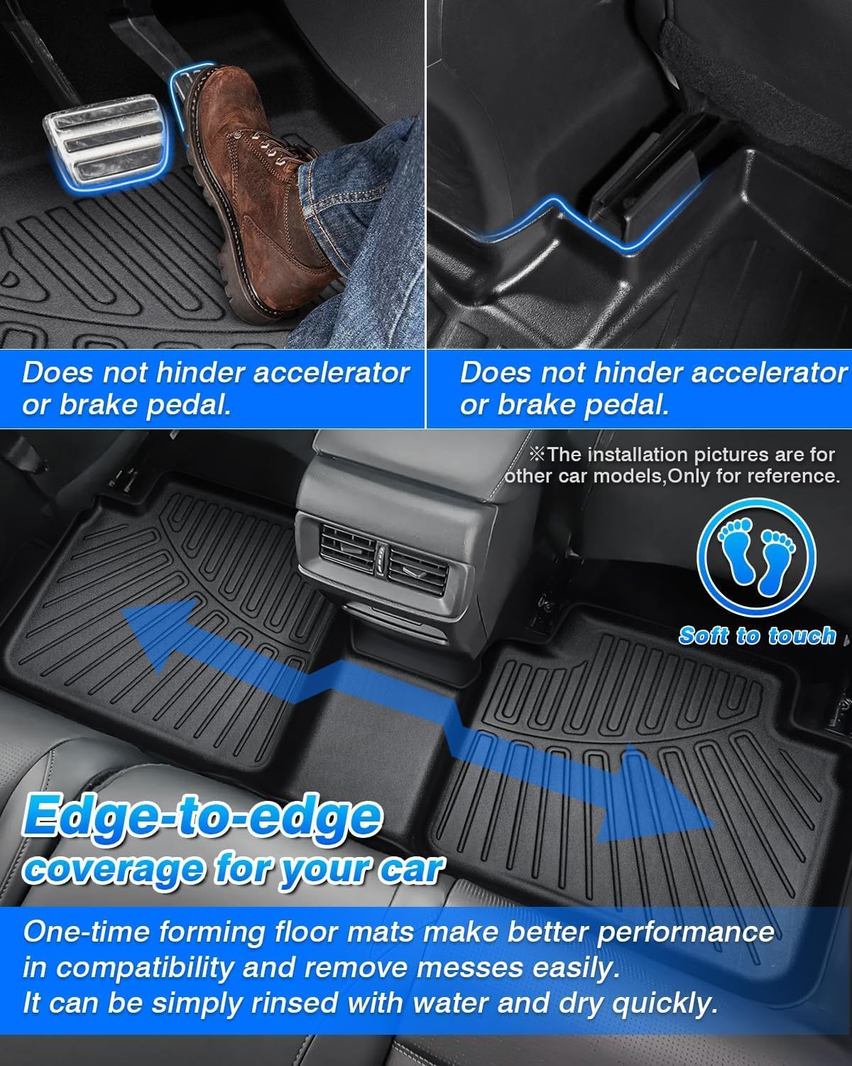 Cartist Floor Mats and Cargo Liner Fit for Hyundai Tucson 2022 2023 2024 2025 2026 (Not for PHEV & Hybrid) All Weather Floor Mat Tucson Accessories Heavy Duty Carpet Protection
