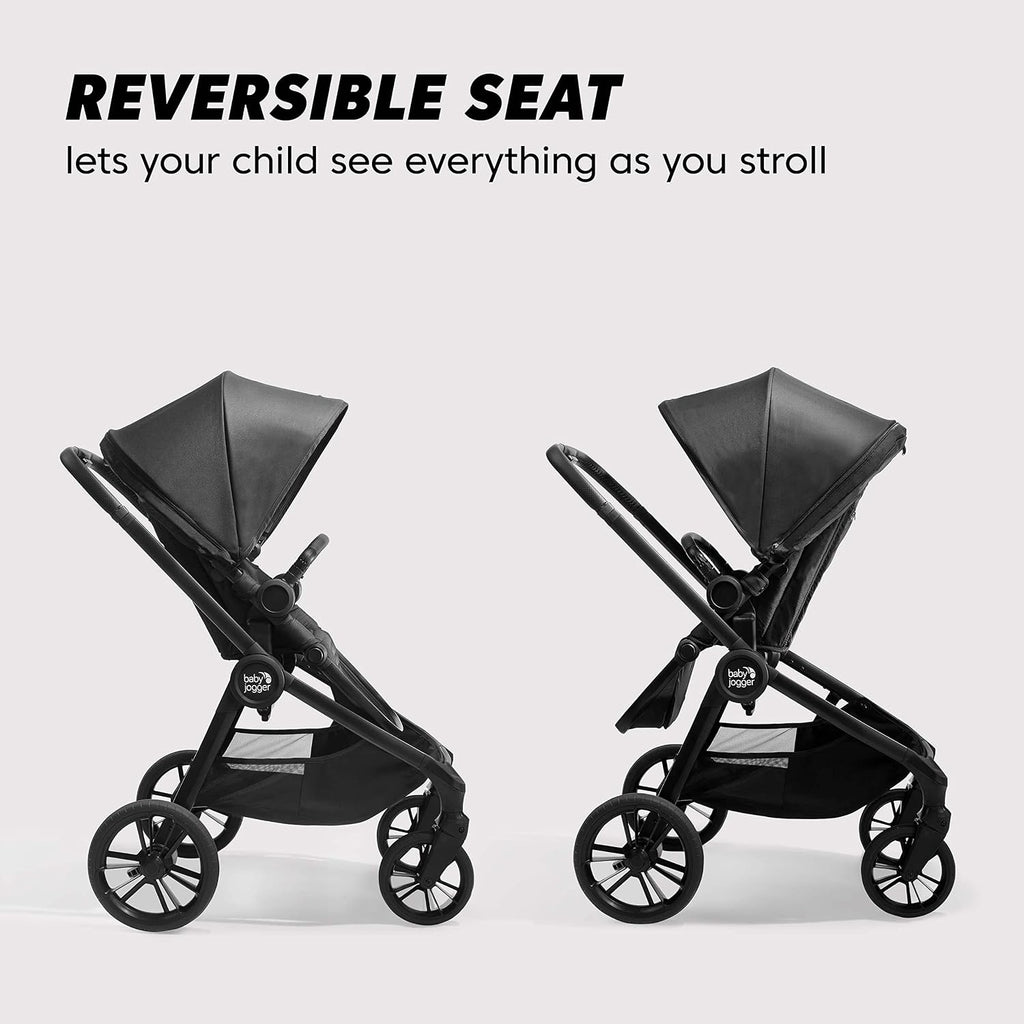 Baby Jogger® City Sights® Travel System - Convertible Stroller with Included City GO Infant Car Seat Rich Black