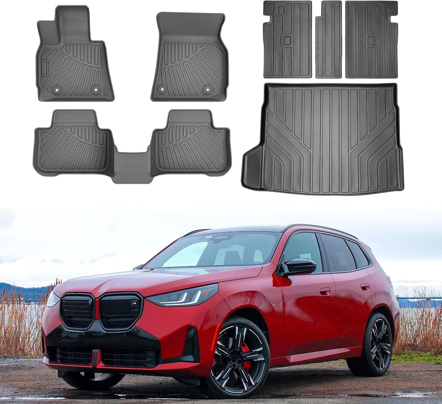 Cartist Floor Mats for 2025 2026 BMW X3 M50/30 xDrive, All Weather Cargo Liner for BMW X3 Accessories, Heavy Duty Car Mats, Car Accessories