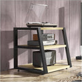 Audio Rack 2/3/4 Tier Stereo Rack Audio Equipment Rack Audio Stereo Shelf Wooden Open HiFi Rack Audio-Video Shelving Corner Durable(Natural,60cm)