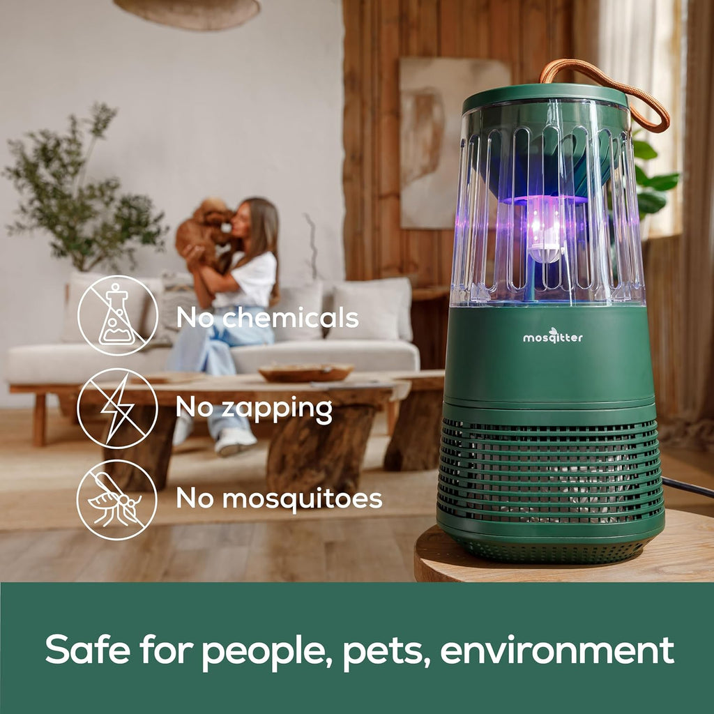 Mini, Mosquito Killer Outdoor, Indoor Flying Mosquito Trap, Indoor Bug Catcher Plug in, 1 Acre Coverage, Flying Insect Trap