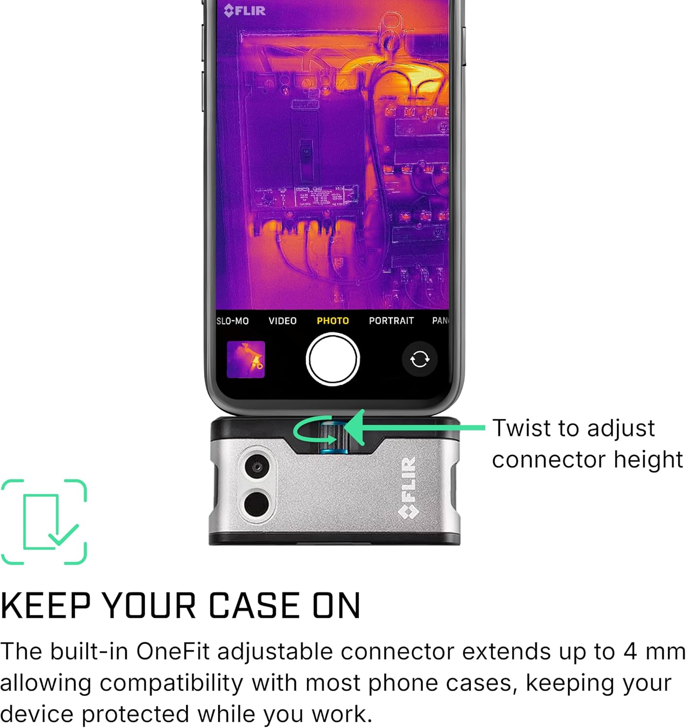 Flir One - Thermal Imaging Camera for Android Smartphones (USB-C), 240x180 Super Resolution (80x60 Native IR)