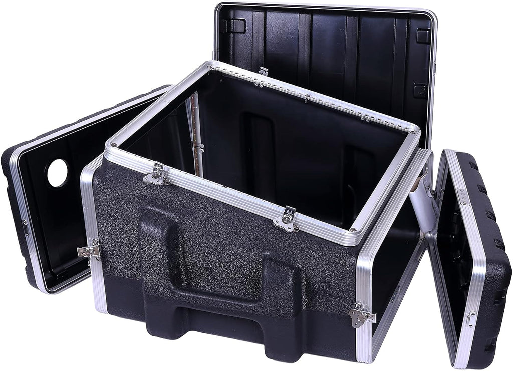 Crossrock Console rack case 10U slant top 6U front and 8U rear(CRC10U6U8U), Console-10U/6U/8U