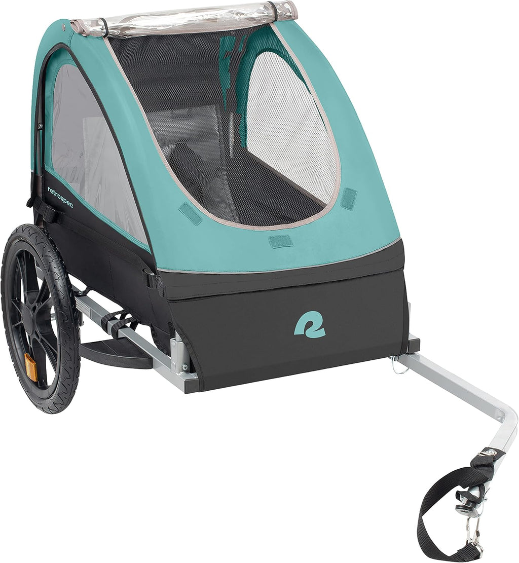 Retrospec Rover Kids Bicycle Trailer Single and Double Passenger Children's Foldable