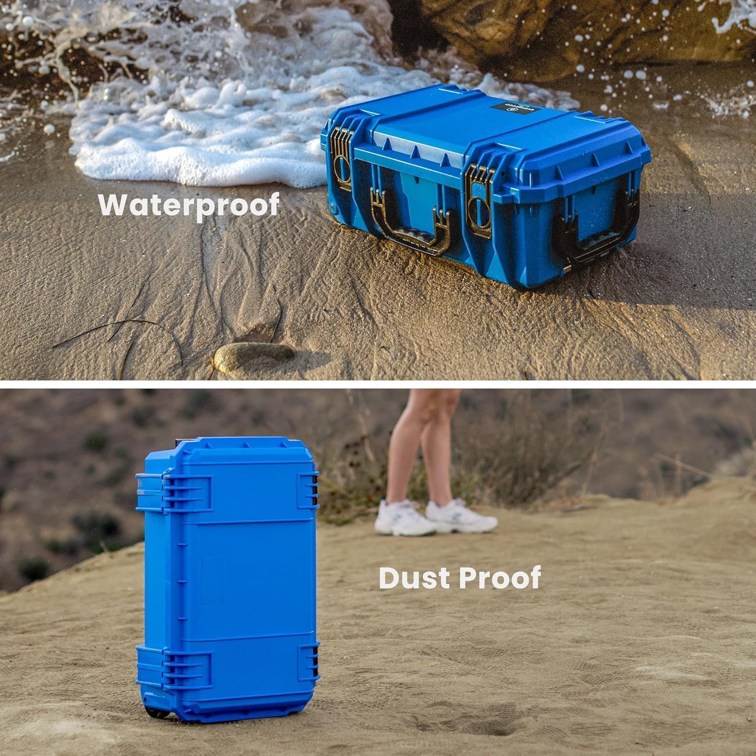 Seahorse 830 Professional Camera Case with Padded Dividers, TSA Approved, MIL‑Spec, IP67 Waterproof, USA Made for Photographers and Travel Enthusiasts