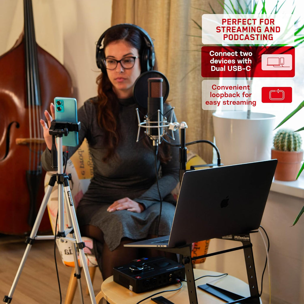 Antelope Audio Zen Quadro USB-C Podcast & Recording Interface — 4 Discrete Studio-Grade Mic Preamps, Pro Conversion & Clocking, Built-In Studio Effects — Bus-Powered — 14-In/10-Out
