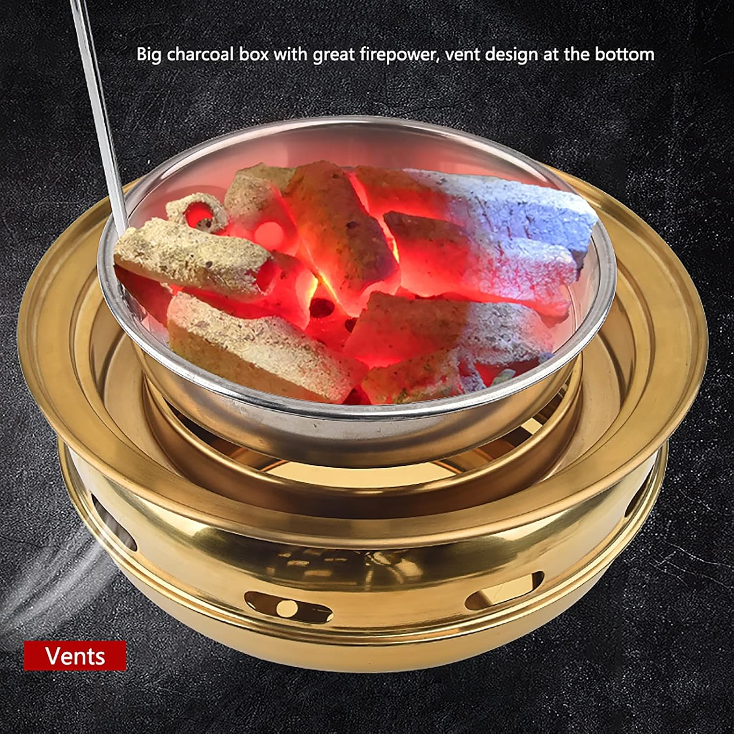 BBQ Barbeque Barbecue Grill, BBQ, Multifunctional Charcoal Barbecue Grill, Household Korean BBQ Grill, Commercial Titanium Grill (Color : A)