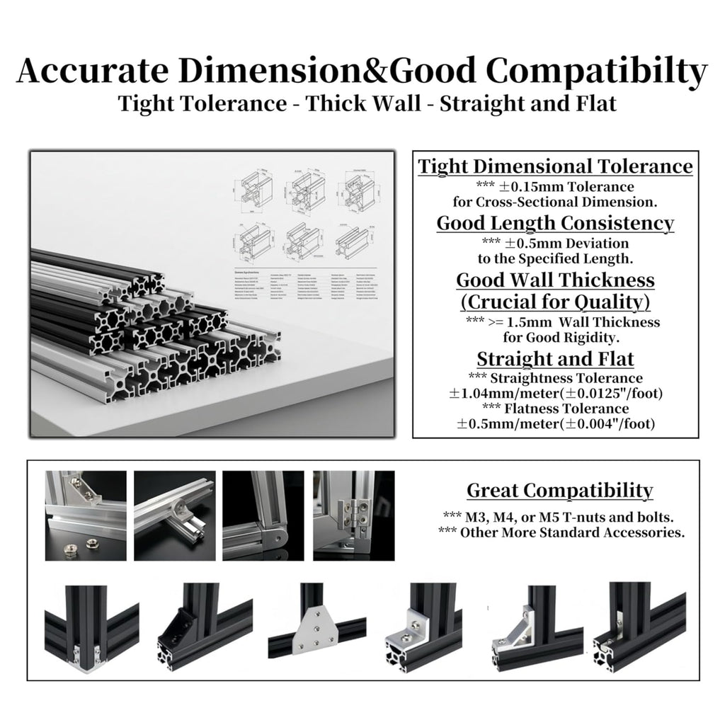 4pcs 4040 V Slot Aluminum Extrusion Profile 1500mm 59inch European Standard Anodized Extruded Linear Rail Guide Frame for DIY Workbenche Furniture Fitness Equipment Machinery Shelf Silver BELLA BAYS