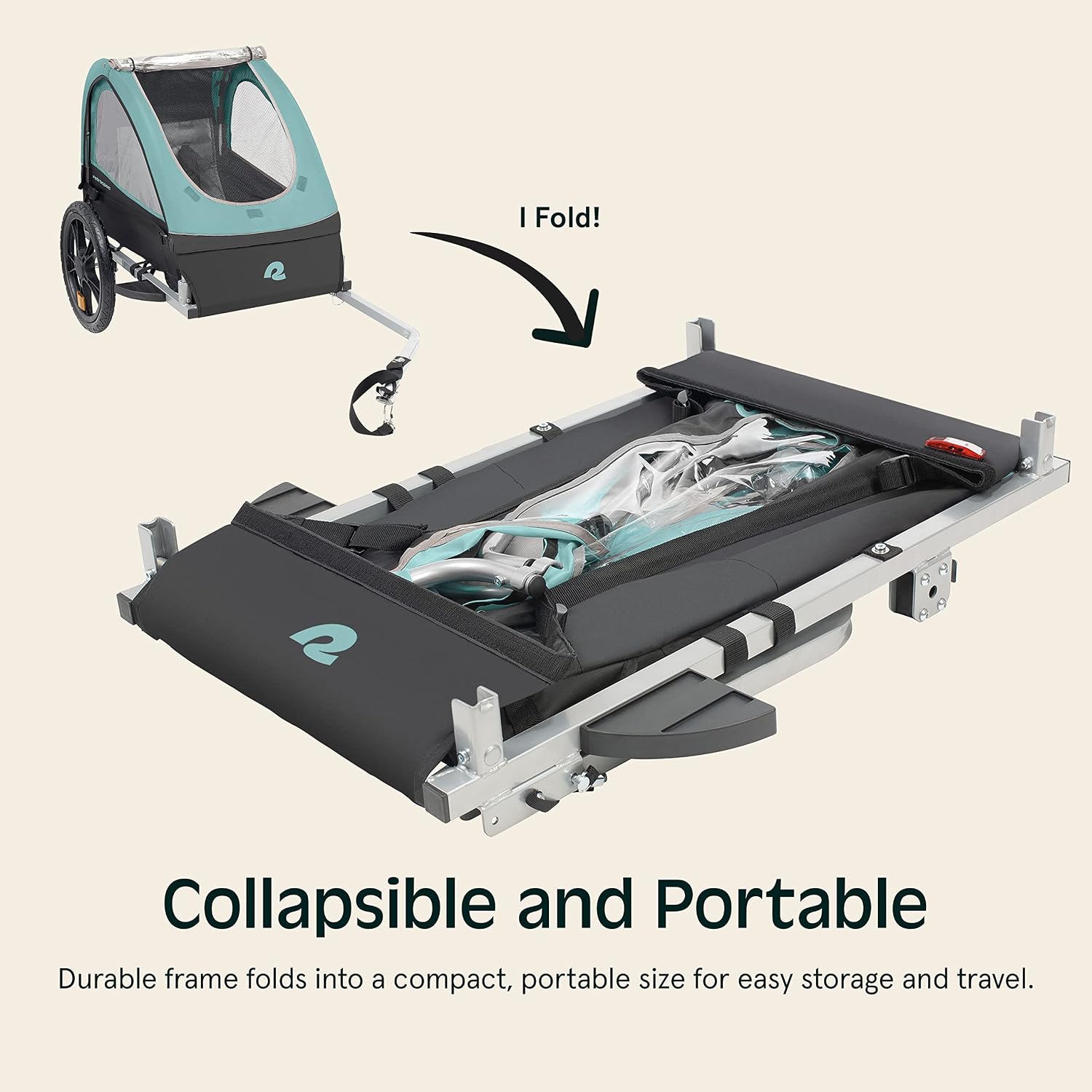 Retrospec Rover Kids Bicycle Trailer Single and Double Passenger Children's Foldable