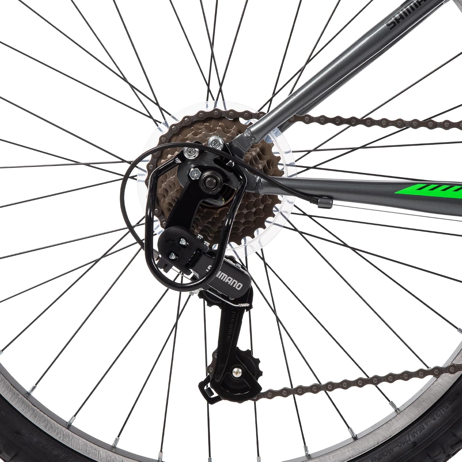 Huffy Stone Mountain Bike for Men and Women, 20'/24'/26', 6-Speed (20') or 21-Speed, Front or Dual Suspension (Varies), Multiple Colors, Adjustable Saddle, Shimano Equipped, All-Terrain Tires