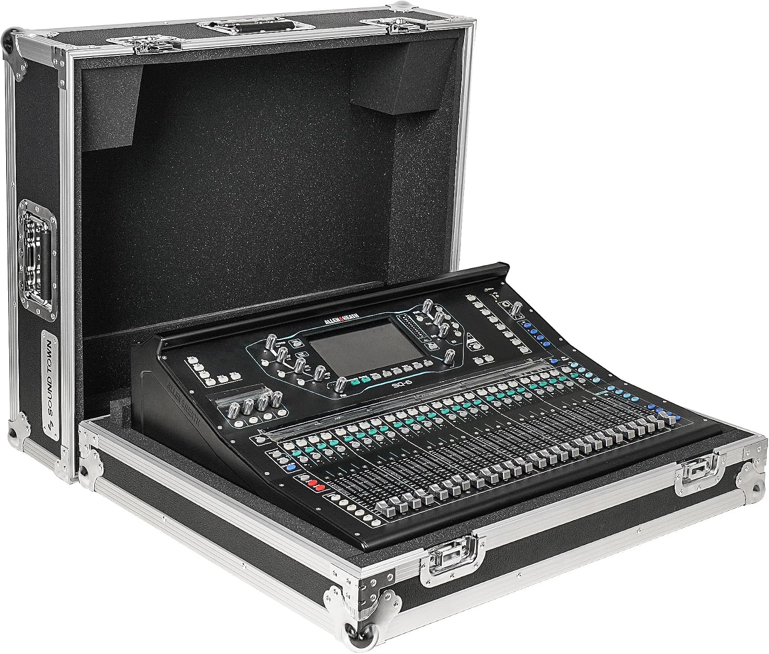 Sound Town ATA Plywood Mixer Case with Interior Foam Protection, for Allen & Heath SQ6 Digital Mixer (STRC-SQ6)