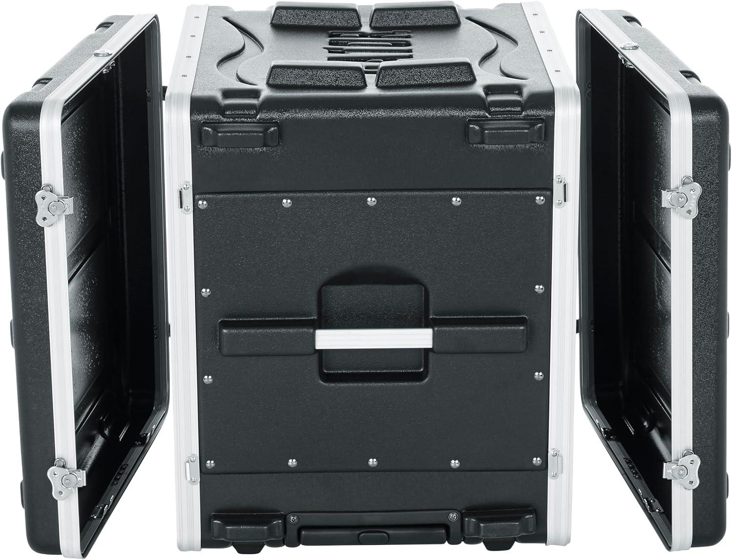 Gator Cases Lightweight Rolling Rack Case with Retractable Tow Handle and Recessed Wheels, 10U (GRR-10L)