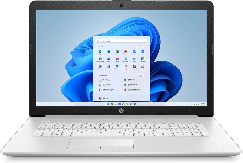 HP 17 Laptop PC, 11 Generation Intel Core, 4 GB RAM, 256 GB SSD, UHD Graphics, 17.3' HD+ Display, Windows 11 Home, Wi-Fi & Bluetooth Combo, 7 Ports, Long Battery Life, HD Webcam (17-by4025nr, 2022)