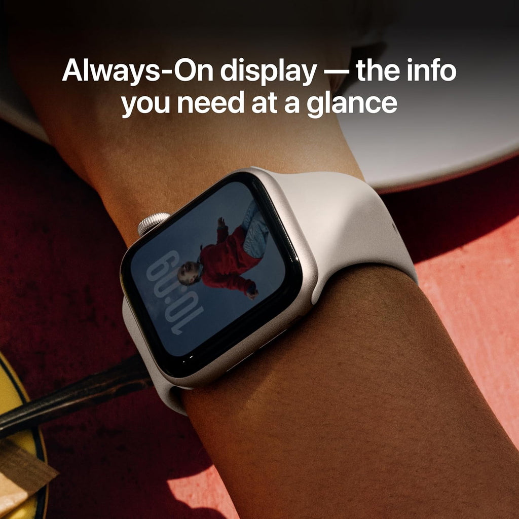 Apple Watch SE 3 [GPS + Cellular 40mm] Smartwatch with Starlight Aluminum Case with Starlight Sport Band - S/M. Fitness and Sleep Trackers, Heart Rate Monitor, Always-On Display, Water Resistant