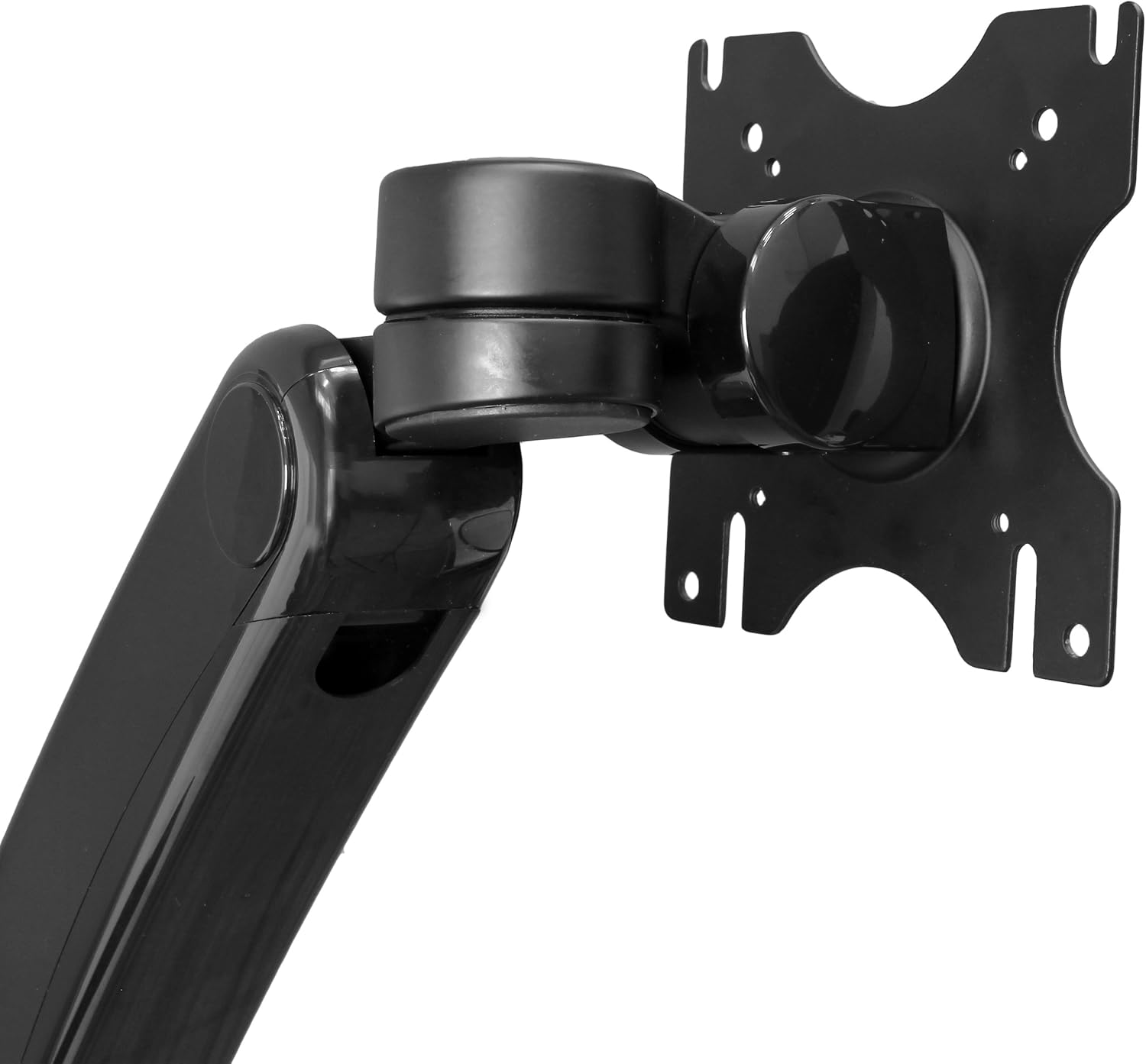 StarTech.com Wall Mount Monitor Arm - Full Motion Articulating - Adjustable - Supports Monitors 12' to 34' - VESA Monitor Wall Mount - Black (ARMPIVWALL)
