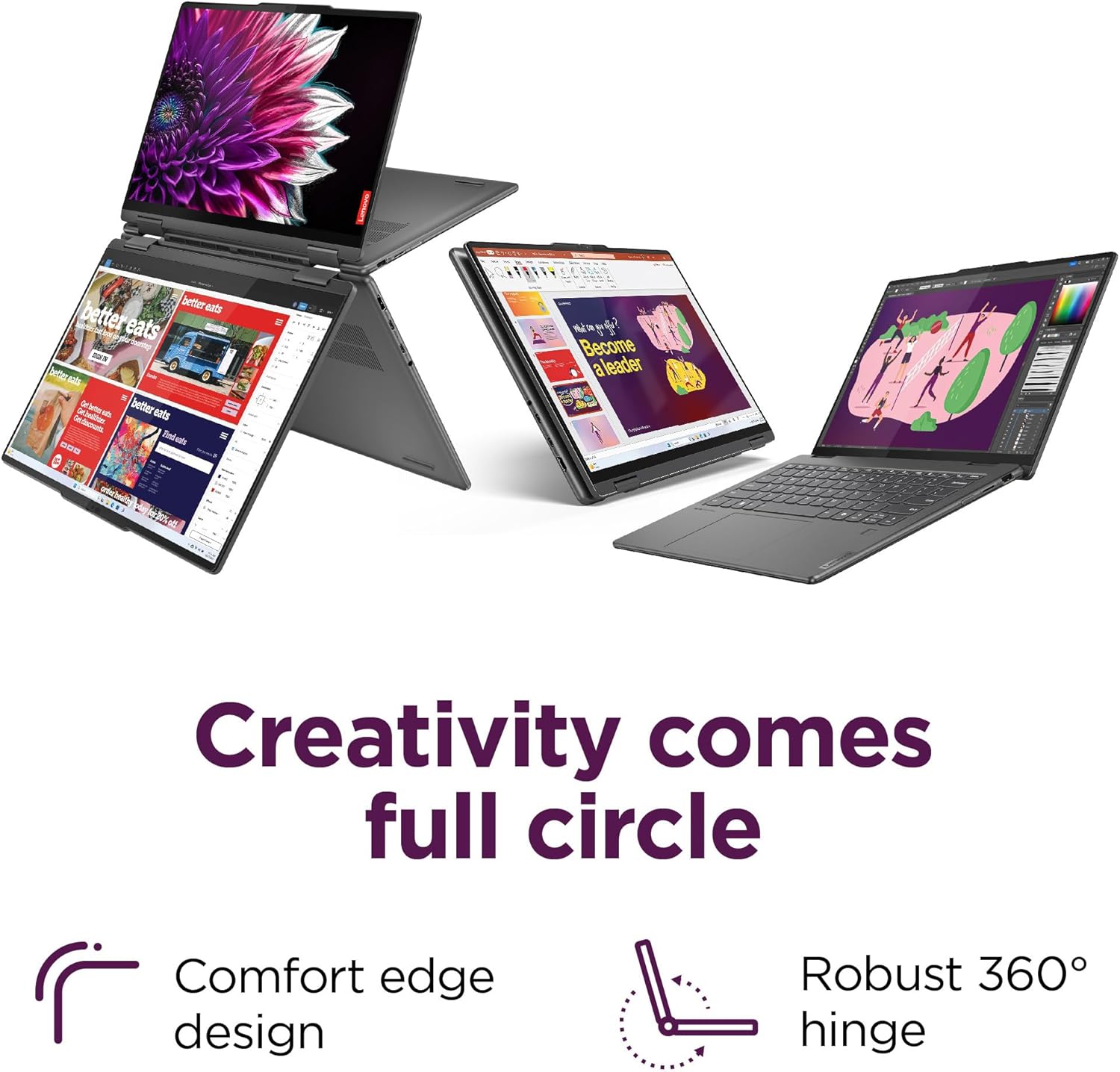Lenovo Yoga 7i 2-in-1 AI Business Laptop (16' FHD+ Touchscreen, Intel Ultra 7 155U (Beat i7-1355U), 16GB DDR5 RAM, 1TB SSD), Backlit, FHD IR Webcam, Fingerprint, Thunderbolt 4, Win 11 Pro, AI PC