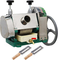 TECHTONGDA Manual Sugar Cane Juice Machine, Stainless Steel Sugarcane Press Juicer, Commercial Ginger Press Extractor with Handwheel & 2 Peeling Knives for Homes Shops