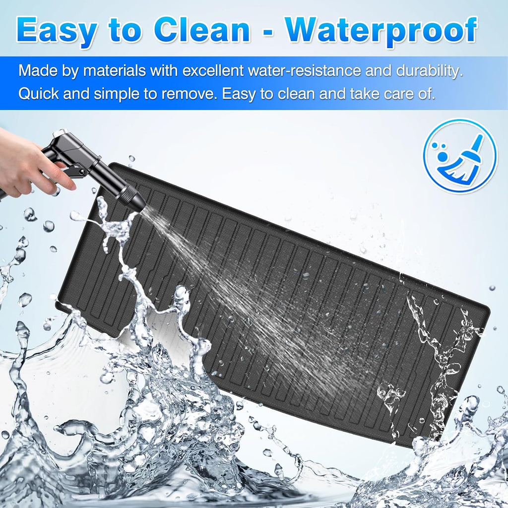 Floor Mats for 2021-2025 2026 Chevrolet/Chevy Tahoe & GMC Yukon (Not for Yukon XL, Only for 8 Seats), All Weather Cargo Liner for Tahoe Accessories, Heavy Duty TPE Cargo Mats, Car Accessories