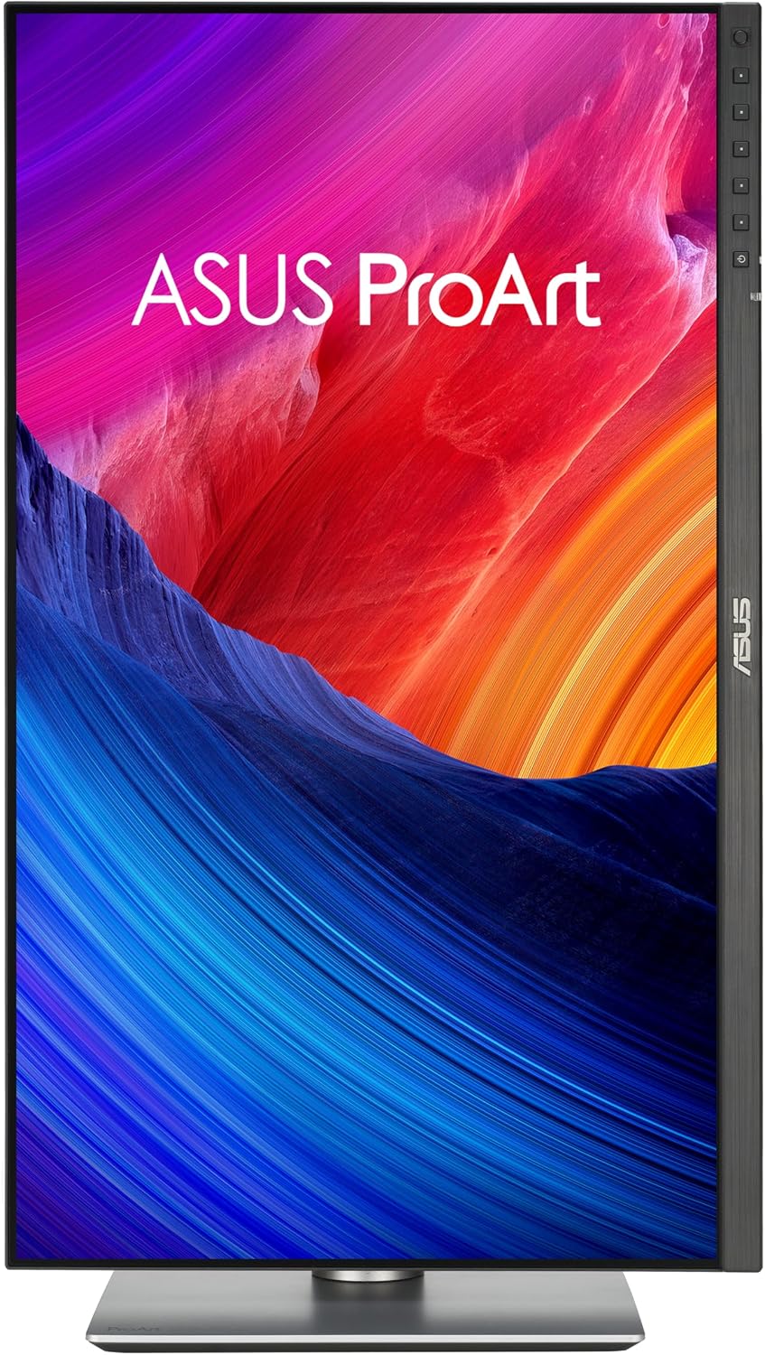 ASUS ProArt Display 27' 1440P Professional Monitor (PA278QGV) – IPS, QHD (2560 x 1440), 95% DCI-P3, Color Accurate, ΔE<2, Calman Verified, 120Hz, HDR-10, Light Sync, Ergonomic, 3 yr Warranty